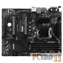 Материнская плата MSI Z170A SLI PLUS RTL {S1151, Z170,4* DDR4, SATAIII+RAID, 3*PCIe,D-SUB, DVI, HDMI, GBL, USB3.1, ATX}