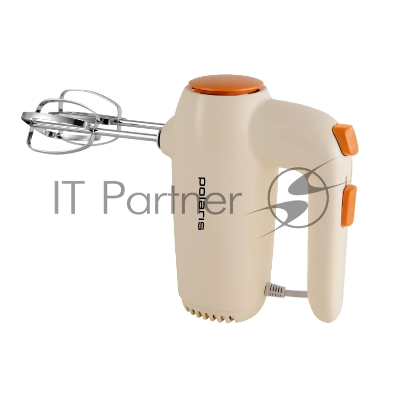 Миксер POLARIS PHM 7019 слоновая кость Ручной. Мощность 700 Вт. Число скоростей 5, кол-во насадок 4. Венчик для взбивания, крюки для теста.Материал корпуса пластик.Кнопка отсоединения насадок.