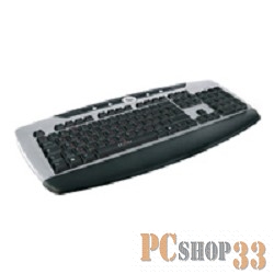 Клавиатура Oklick 370M black/silver USB Multimedia