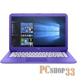 Ноутбук HP Stream 14-ax001ur Celeron N3050/2Gb/SSD32Gb/Intel HD Graphics/14/HD (1366x768)/Windows 10 64/violet/WiFi/BT/Cam