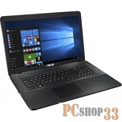 Ноутбук Asus X751SV-TY008T Pentium N3700/4Gb/500Gb/DVD-RW/nVidia GeForce 920MX 1Gb/17.3/HD+ (1600x900)/Windows 10/black/WiFi/BT/Cam