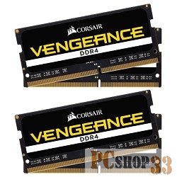Модуль памяти DDR4 4x16Gb 2400MHz Corsair CMSX64GX4M4A2400C16 RTL PC4-19200 CL16 SO-DIMM 260-pin 1.2В