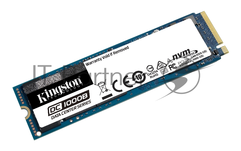 SSD M.2 Kingston 240Gb DC1000B Series <SEDC1000BM8/240G> (PCI-E 3.0 x4, up to 2200/290Mbs, 3D TLC, NVMe, AES-256, 248TBW, 0.5DPDW, PLP, 22х80mm)