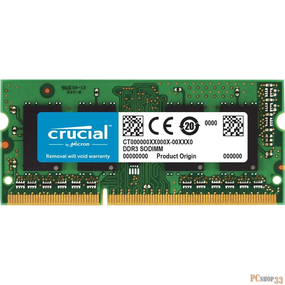 Память SO-DIMM DDR3 CRUCIAL 4Gb 1866MHz (CT51264BF186DJ)