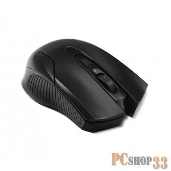 Мышь беспроводная CBR CM 403 Black, оптическая, 2,4 ГГц, 800/1200/1600 dpi, 6 кнопок и колесо прокрутки, ABS-пластик, цвет чёрный