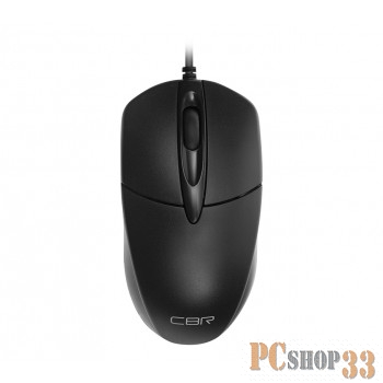 Мышь проводная CBR CM 210 Black, оптическая, USB, 1000 dpi, 3 кнопки и колесо прокрутки, длина кабеля 1,8 м, цвет чёрный