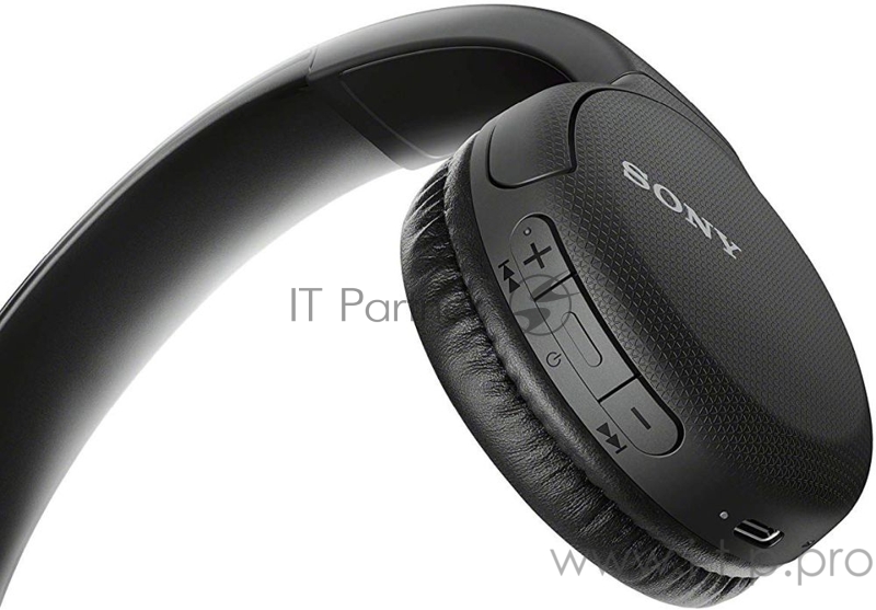 Наушники SONY WHCH510B.E чёрный , bluetooth5.0/Накладные/20 Гц - 20 кГц/до 35 часов/NFC/hands-free звонки Quick charge/USB Type-C
