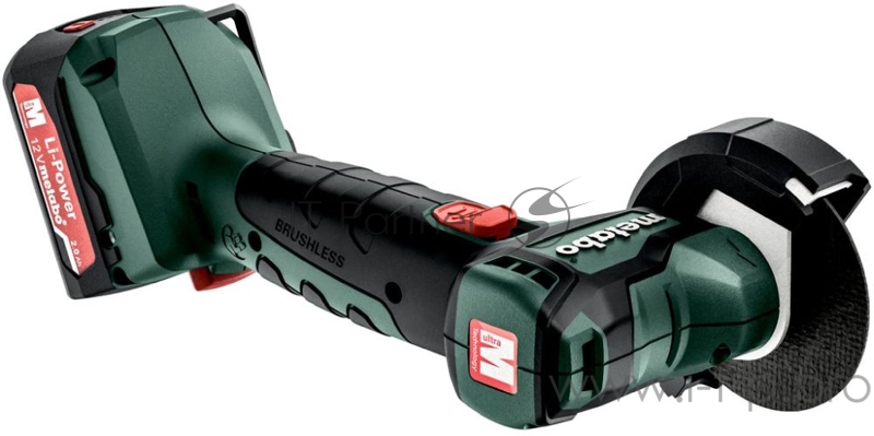Углошлифовальная машина Metabo PowerMaxx CC 12 BL 20000об/мин рез.шпин.:M5 d=76мм