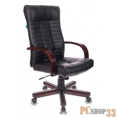 Кресло руководителя Бюрократ KB-10/WALNUT черный искусственная кожа крестовина металл