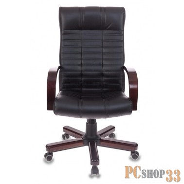 Кресло руководителя Бюрократ KB-10/WALNUT черный искусственная кожа крестовина металл