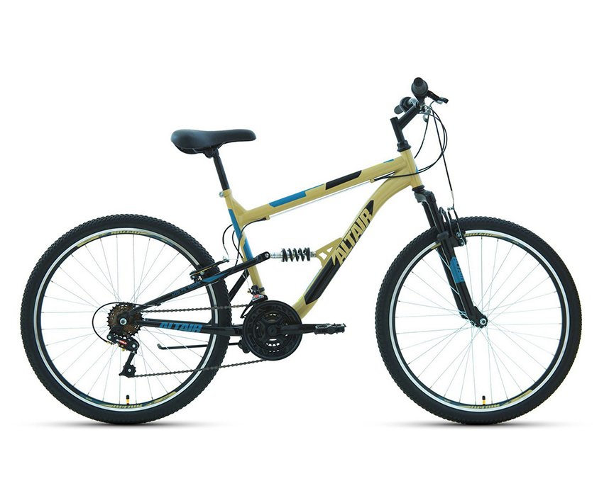 Велосипед 26 Altair MTB FS 26 1.0 18 ск Бежевый/Черный 19-20 г 16 RBKT0SN6P007 РРЦ: 14462р.
