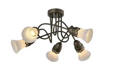 Люстра J-LIGHT KELLY E14X5X40W COFFEE 1345/5C