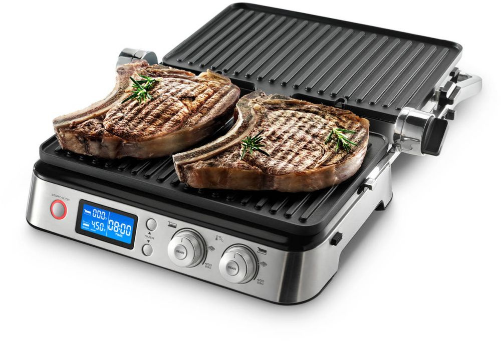 Электрогриль DeLonghi CGH1030D серебристый