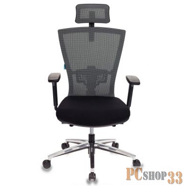 Кресло руководителя Бюрократ MC-815-H/LG/FB01 спинка сетка светло-серый сиденье черный крестовина ал