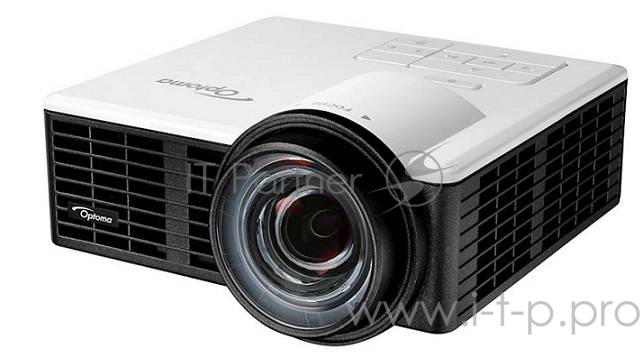 Проектор Optoma ML1050ST (DLP, LED, WXGA 1280x800, 1000Lm, 20000:1, HDMI, MHL, USB, MicroSD, Univers