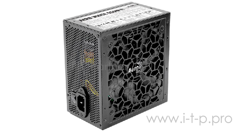 Блок питания Aerocool ATX 550W AERO WHITE 80+ (24+4+4pin) APFC 120mm fan 5xSATA RTL