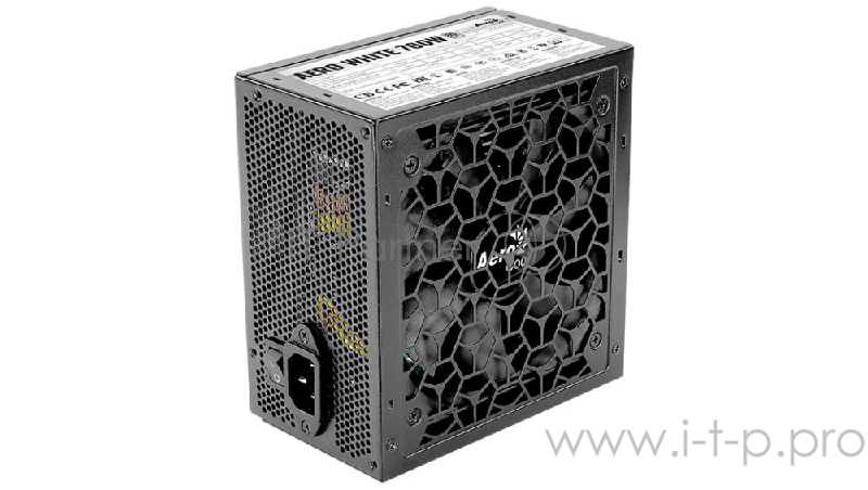 Блок питания Aerocool ATX 700W AERO WHITE 80+ (24+4+4pin) APFC 120mm fan 5xSATA RTL