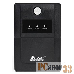 SVC, V-600-L. AVR: 165-275В, Бат.: 12В/7.5 Ач*1шт., чёрный
