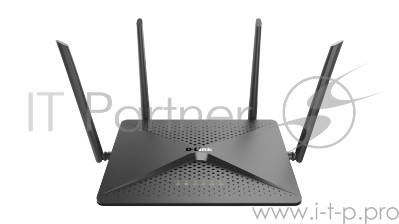 Маршрутизатор/роутер D-Link DIR-882/RU/R1B, Wireless AC2600 4x4 MU-MIMO Dual-band Gigabit Router with 1 10/100/1000Base-T WAN port, 4 10/100/1000Base-T LAN ports and 2 USB ports.802.11b/g/n compatible, 802.11AC up to 173