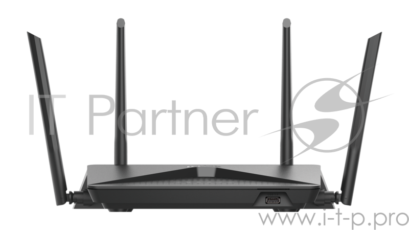 Маршрутизатор/роутер D-Link DIR-882/RU/R1B, Wireless AC2600 4x4 MU-MIMO Dual-band Gigabit Router with 1 10/100/1000Base-T WAN port, 4 10/100/1000Base-T LAN ports and 2 USB ports.802.11b/g/n compatible, 802.11AC up to 173