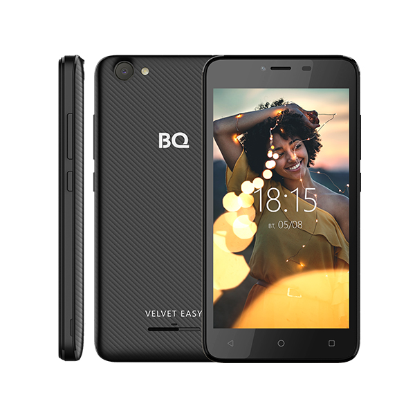 Смартфон BQ 5000G Velvet Easy Black