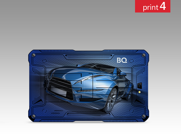 Планшет BQ-7082G Armor Print4 7 8Gb 3G Планшет BQ-7082G Armor Print4 (7, 1024*600, TN, 4*1.0Ghz, 1+8Гб, GPS, 7.0)