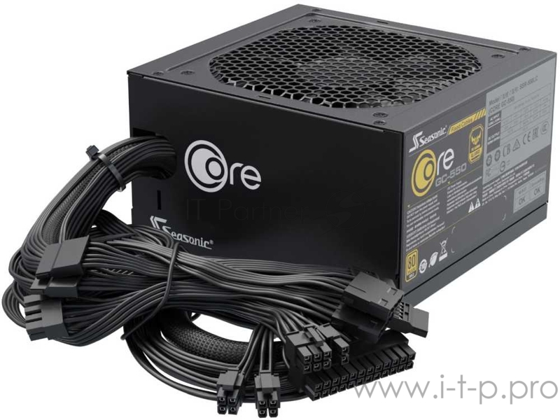 Блок питания Seasonic ATX 500W CORE GC-500 (SSR-500LC) 80+ gold (24+8+4+4pin) APFC 120mm fan 4xSATA