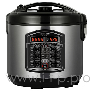 Мультиварка DELTA LUX DL-6526 : 900 Вт, 5л, 28 ПРОГРАММ, СУПЕРШЕФ, 2 LED-дисплея (4)