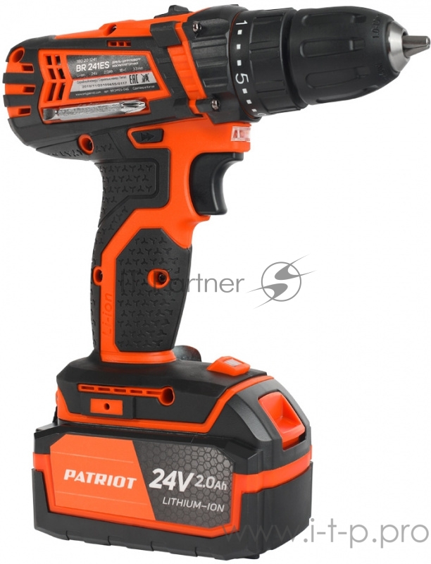 Дрель-шуруповерт Patriot BR 241 ES аккум. патрон:быстрозажимной