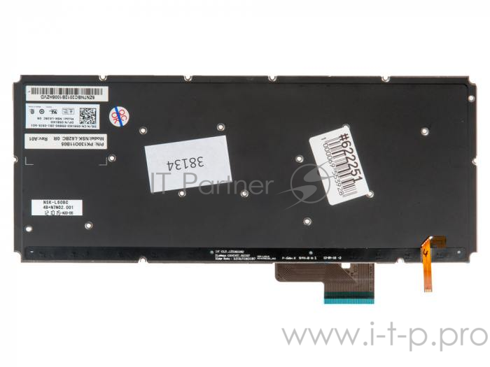 клавиатура для ноутбука Dell XPS 14R Black, no frame, backlight, гор. Enter