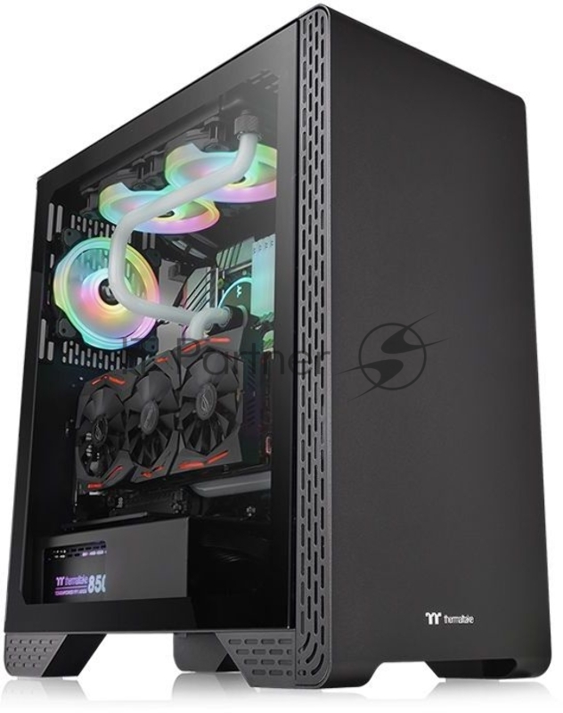 Корпус Thermaltake S300 TG черный без БП ATX 6x120mm 6x140mm 3x200mm 2xUSB2.0 1xUSB3.0 audio bott PSU