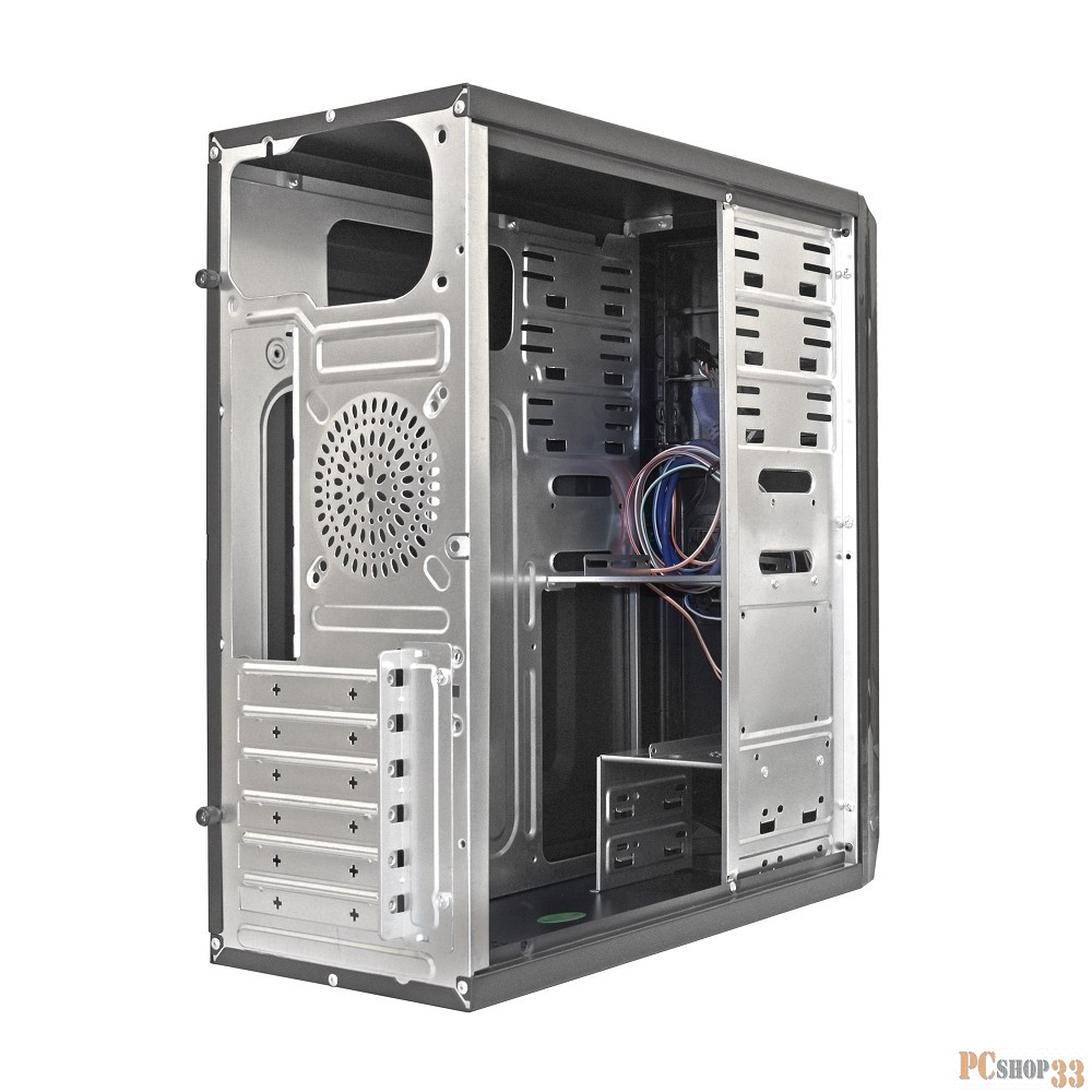 Корпус Miditower ExeGate CP-605U Black, ATX, <CP500W, 80mm>, 1*USB+1*USB3.0, Audio