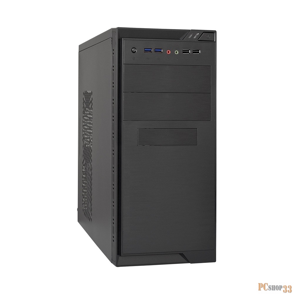 Корпус Minitower ExeGate MA-372UX Black, mATX <UN350, 120mm> 2*USB+2*USB3.0, Audio