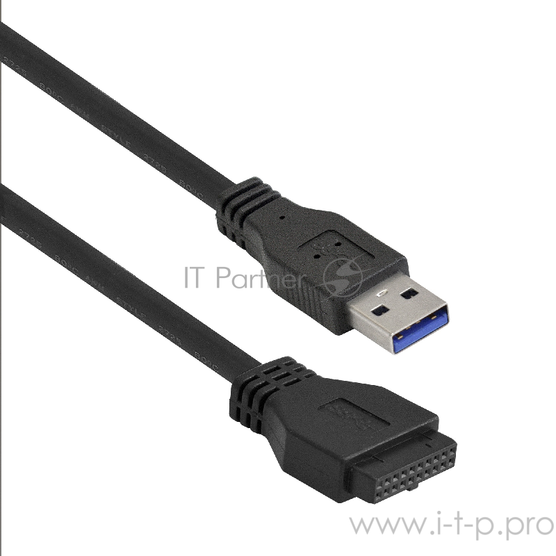 Планка USB на переднюю панель ExeGate U3H-623, 3,5, 3*USB3.0+1*TypeC, черная, металл, подсоединение к мат. плате12