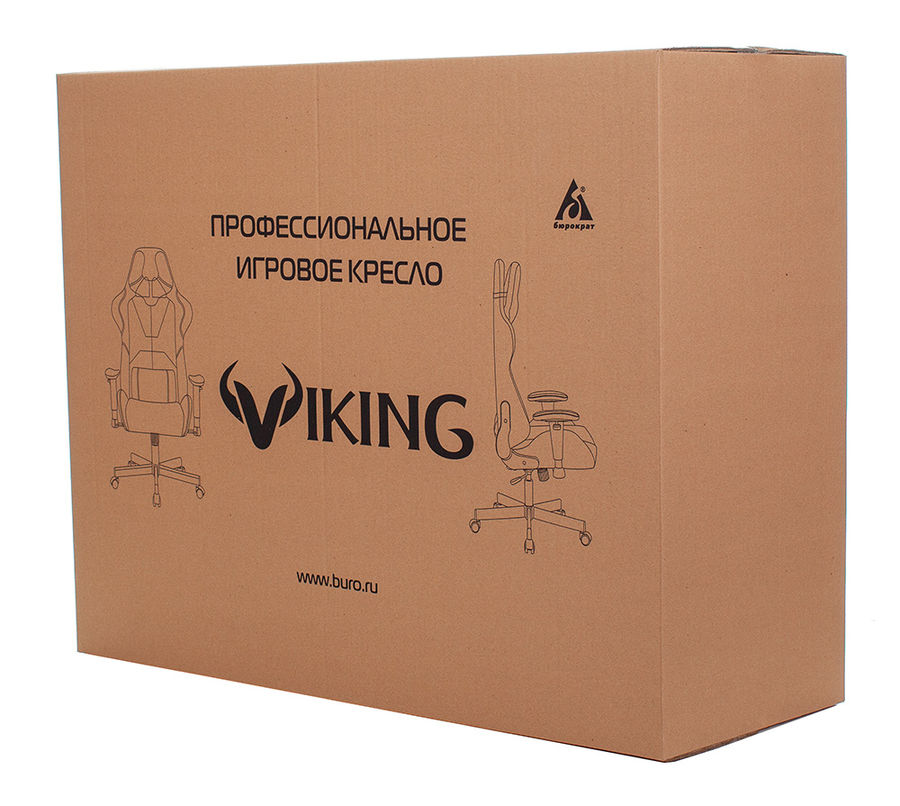 Кресло игровое Бюрократ VIKING-11/BL-RED черный/красный искусст.кожа/ткань