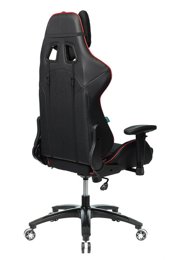 Кресло игровое Бюрократ VIKING 4 AERO RED две подушки черный/красный искусст.кожа/ткань