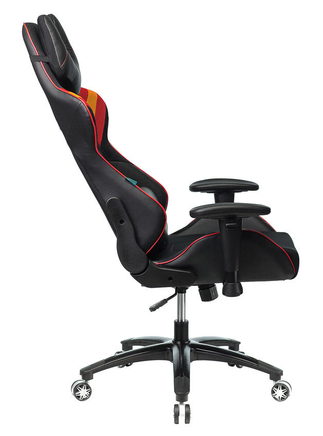 Кресло игровое Бюрократ VIKING 4 AERO RED две подушки черный/красный искусст.кожа/ткань