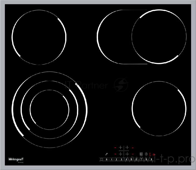 Встраиваемая электрическая панель Weissgauff HV 643 BSX