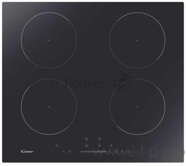 Индукционная варочная панель CANDY Встраиваемые электрические панели шириной 60 см. 4 индукционных зоны нагрева. Управление: сенсорный монослайдер. Режим Пауза. Режим Поддержание тепла. Booster. Таймер (мульти). Регулировка максимальной мощности по