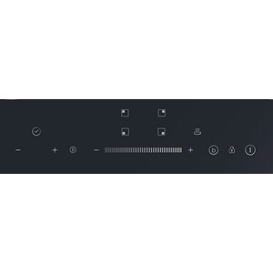 Индукционная варочная панель CANDY Встраиваемые электрические панели шириной 60 см. 4 индукционных зоны нагрева. Управление: сенсорный монослайдер. Режим Пауза. Режим Поддержание тепла. Booster. Таймер (мульти). Регулировка максимальной мощности по