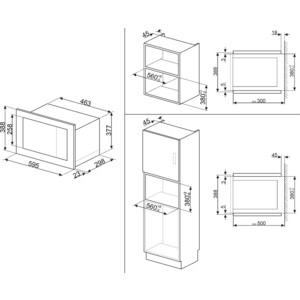 Встраиваемая микроволновая печь SMEG FMI017X