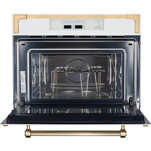 Встраиваемая микроволновая печь Kuppersberg, сенсорное управление, 12 режимов приготовления, функция запоминания для 3 режимов, 6 уровней мощности, функция автоматической и ручной разморозки, таймер на 90 минут, камера из нержавеющей стали, диаметр п