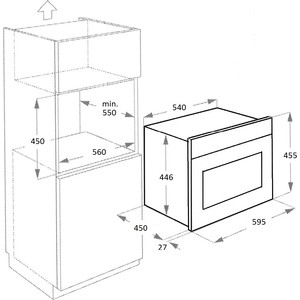 Встраиваемая микроволновая печь Kuppersberg, сенсорное управление, 12 режимов приготовления, функция запоминания для 3 режимов, 6 уровней мощности, функция автоматической и ручной разморозки, таймер на 90 минут, камера из нержавеющей стали, диаметр п