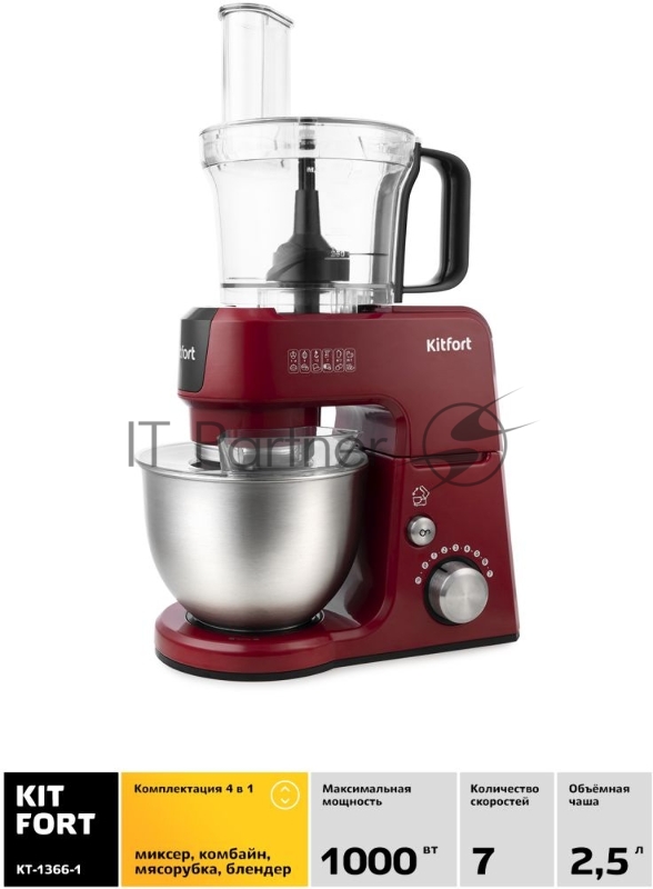 Планетарный миксер Kitfort КТ-1366-1