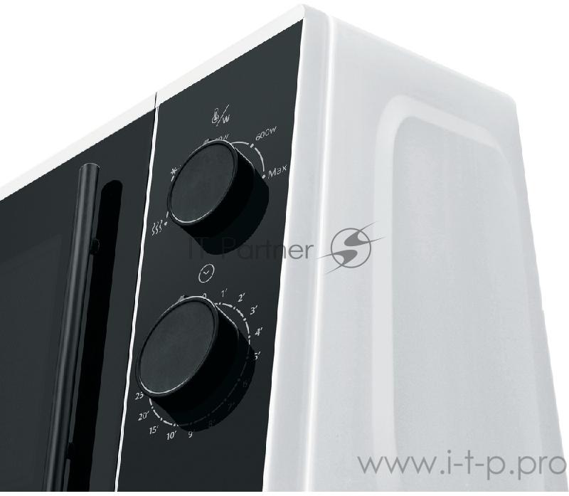Микроволновая печь Hotpoint-Ariston MWHA 2011 MW1 микроволновая печь соло, механическое управление, белый цвет, объем 20 л, мощность микроволн 700 W, 5 уровней мощности