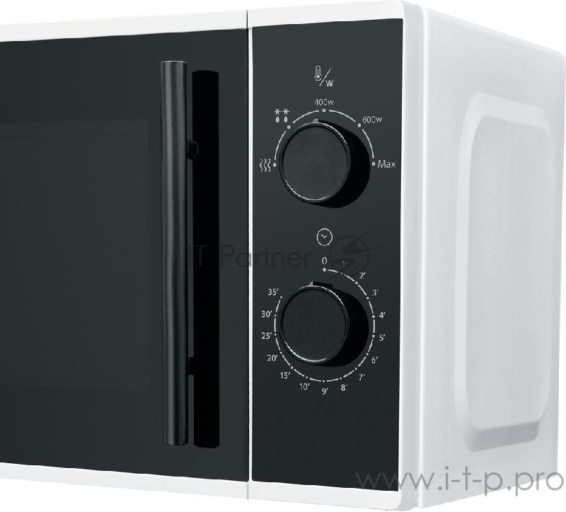 Микроволновая печь Hotpoint-Ariston MWHA 2011 MW1 микроволновая печь соло, механическое управление, белый цвет, объем 20 л, мощность микроволн 700 W, 5 уровней мощности