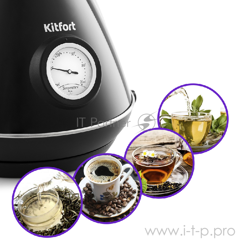 Чайник Kitfort КТ-687-2 черный