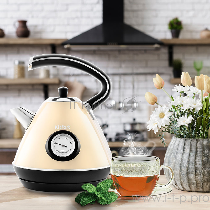 Чайник Kitfort КТ-686-3 бежевый