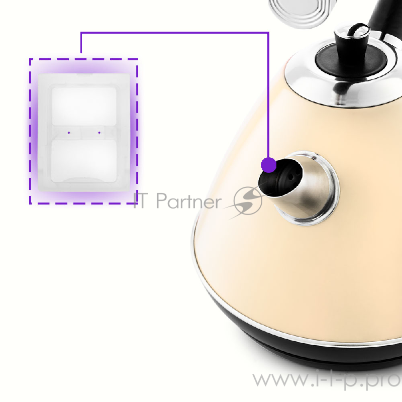 Чайник Kitfort КТ-686-3 бежевый