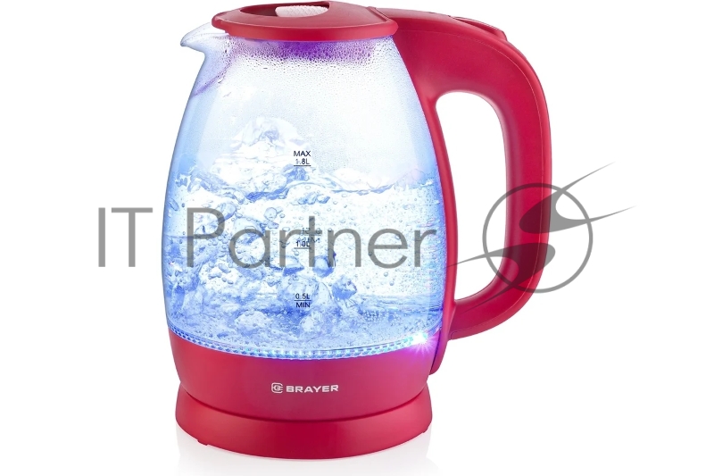 Чайник электрический BRAYER BR1045RD розовый